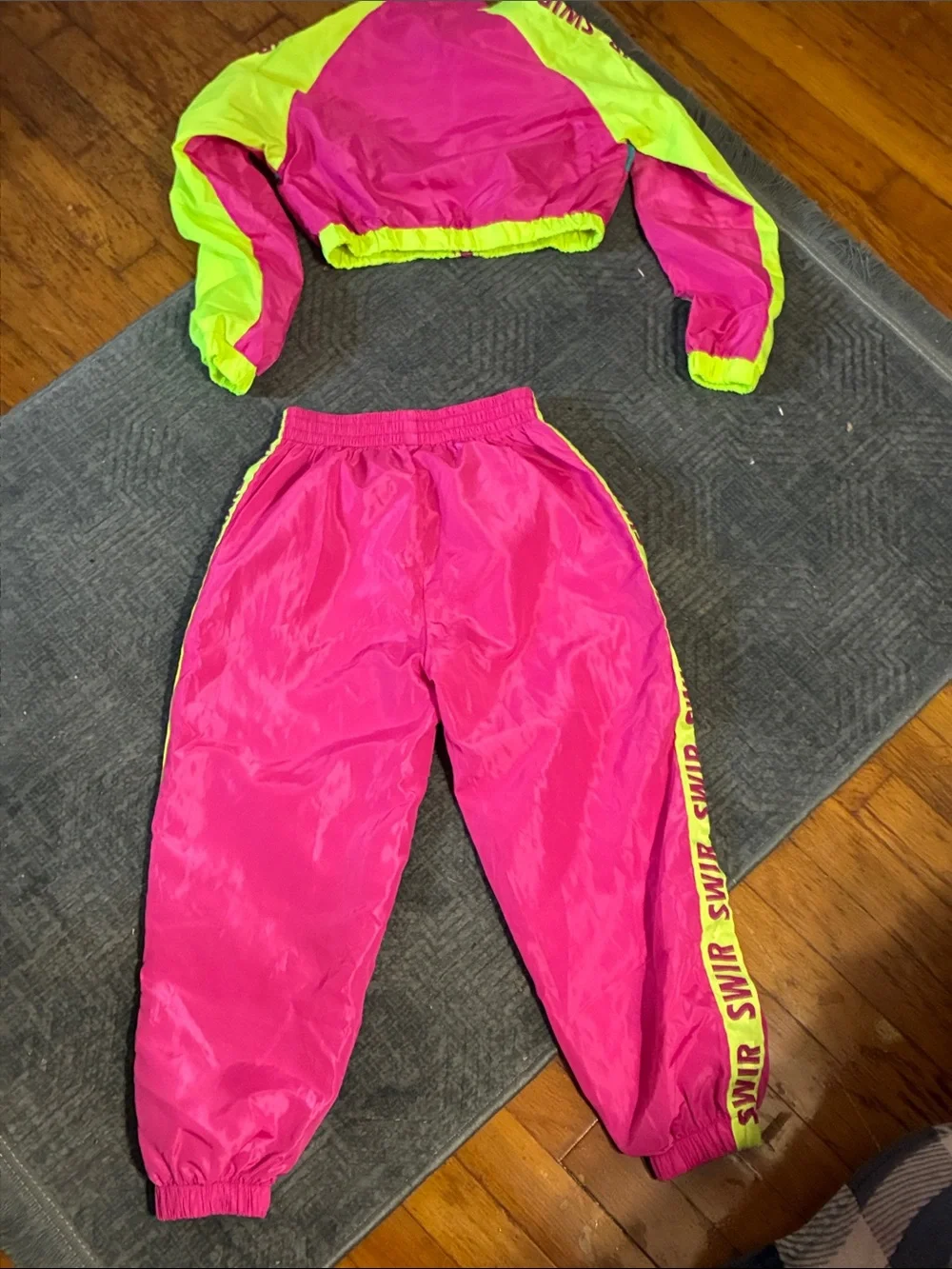 Justice Neon Pink & Neon Yellow Girls' Track Set